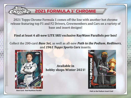 Offer For 2021 Topps Chrome Formula 1 Racing Lite Hobby RufajBuy