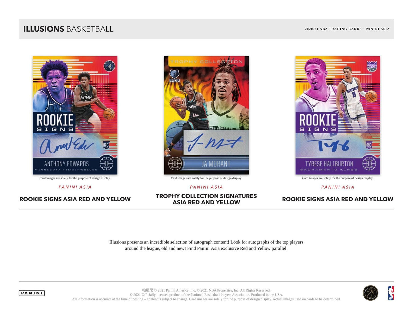 Offer For 2020-21 Panini Illusions Basketball Asia RufajBuy
